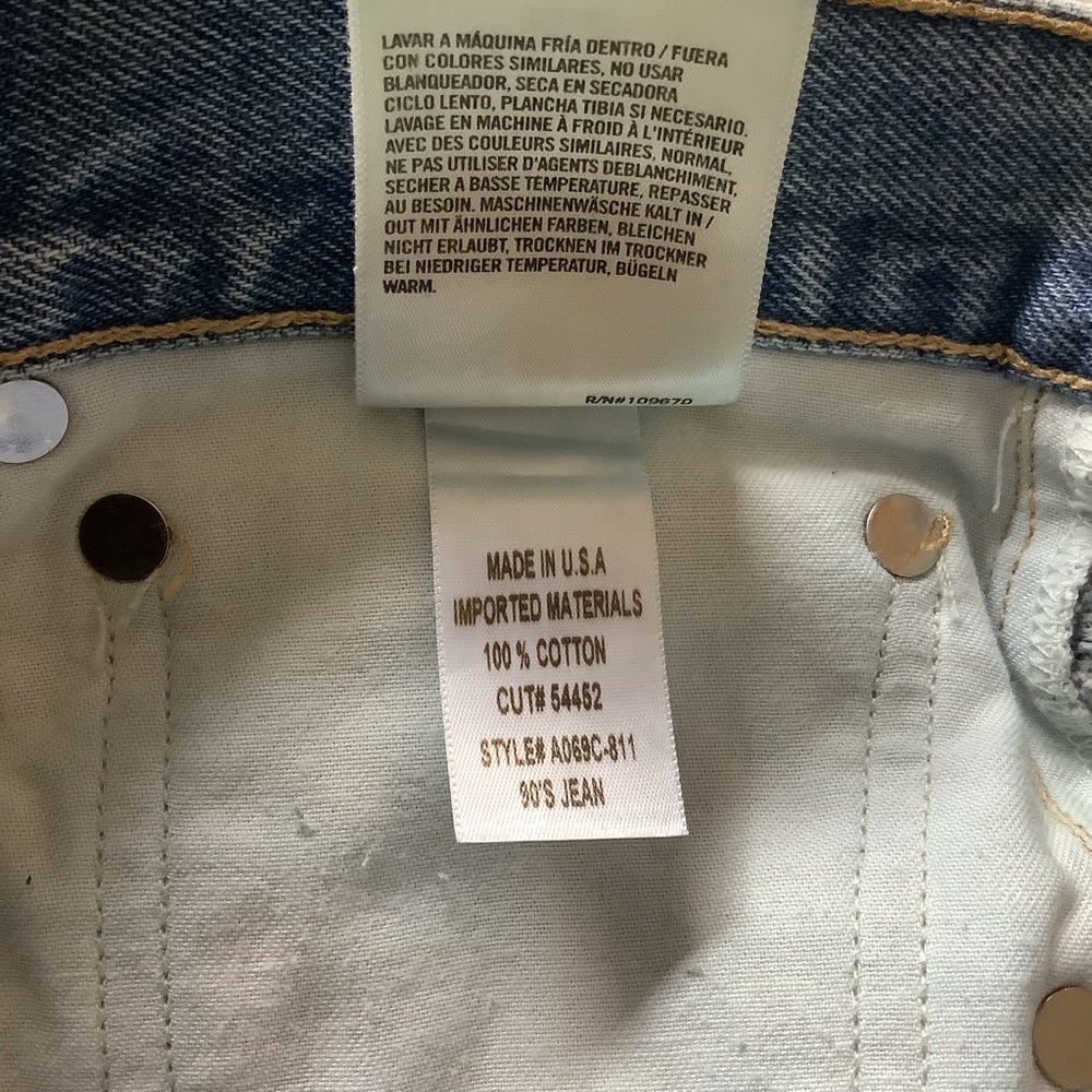 Agolde 90’s Jeans light Blue distressed - Picture 8 of 11